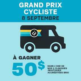 Camion Boutique Brio au Grand prix cycliste de Québec
