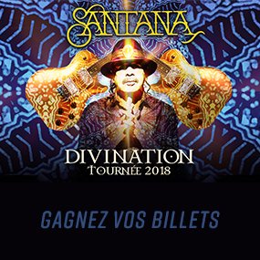 Gagnez vos billets pour Santana!