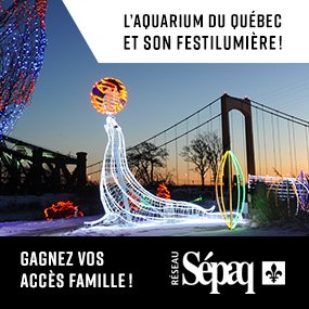 L'Aquarium du Québec et son Festilumière!