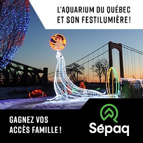 L'Aquarium du Québec et son Festi Lumière