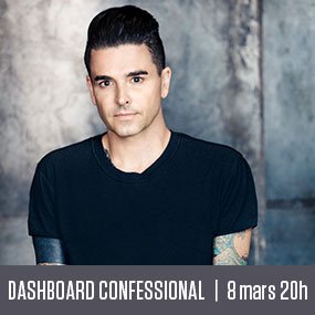 Gagnez vos billets pour Dashboard Confessional!