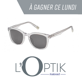 Gagnez votre paire de lunettes soleil de L'Optik Farhat!