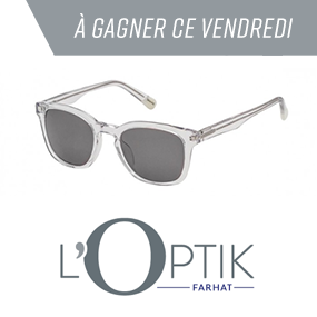Gagnez votre paire de lunettes soleil de L'Optik Farhat!