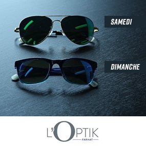 Gagnez votre paire de lunettes soleil de l'Optik Farhat!