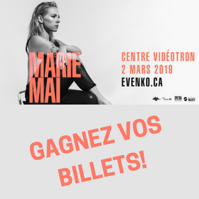Gagnez vos billets pour le nouveau spectacle de Marie-Mai!