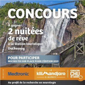 Remportez 2 nuitées à la Station touristique Duchesnay grâce à WKND et à la Fondation du CHU de Québec!