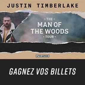Gagnez vos billets pour Justin Timberlake!