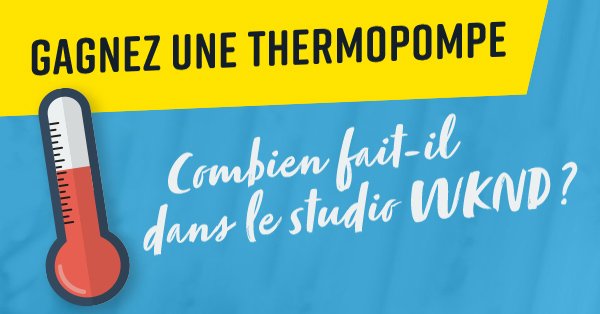 Combien fait-il dans le studio WKND ?