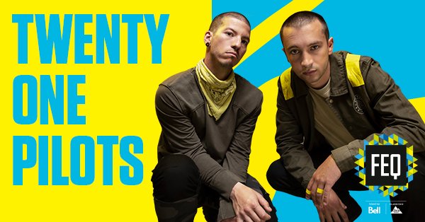 Gagnez votre paire de laissez-passer avant-scène Or pour Twenty One Pilots!
