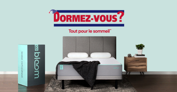 Gagnez votre matelas Bloom grâce à Dormez-vous!