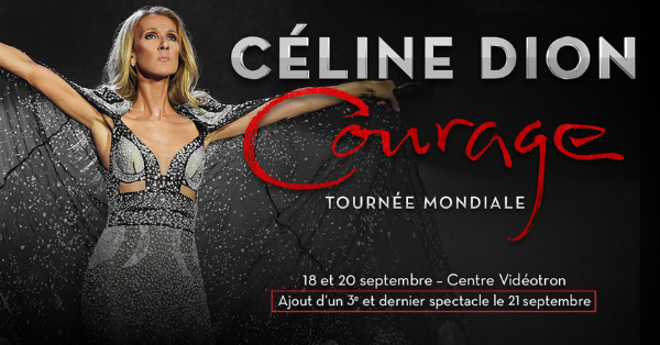 Gagnez vos billets pour le spectacle de Céline Dion !