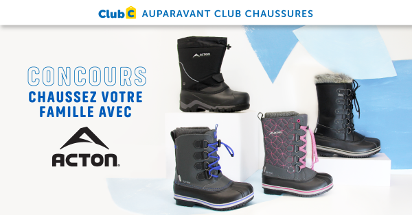 Remporter une paire de bottes Acton pour chaque membre de votre famille!