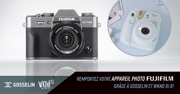 REMPORTEZ VOTRE APPAREIL PHOTO INSTANTANÉ INSTAX MINI 9 DE FUJIFILM!