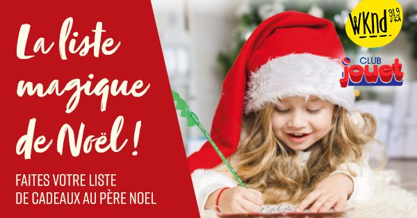La liste magique de Noël Club Jouet! 
