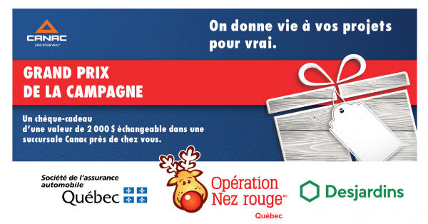 Remportez un chèque-cadeau d’une valeur de 2000 $ échangeable chez Canac
