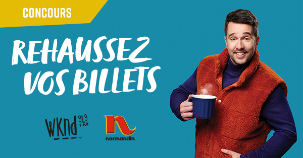 Rehaussez vos billets pour Alex Barrette grâce à WKND 91,9 et Normandin