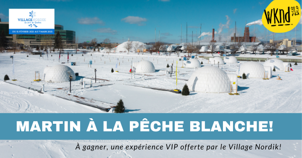 Suivez Martin à la pêche au Village Nordik !