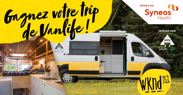 Vivez la Vanlife grâce à WKND 91,9 et Syneos Health !