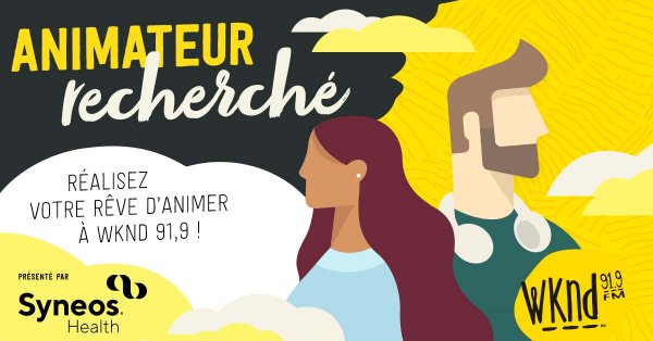 Animateur recherché à WKND 91,9 !
