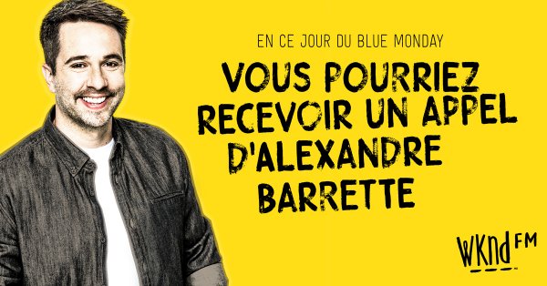Recevez un appel d'Alexandre Barrette !
