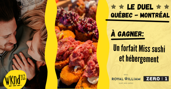 Gagnez votre forfait Miss sushi et hébergement