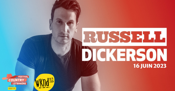 Voyez Russell Dickerson au Festival Country Lotbinière !