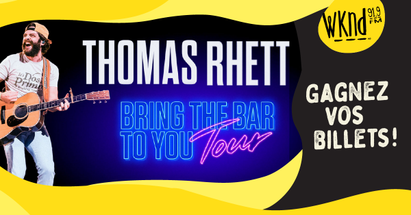 Gagnez vos billets pour Thomas Rhett au Centre Bell!