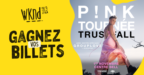 Gagnez vos billets pour P!nk au Centre Bell !