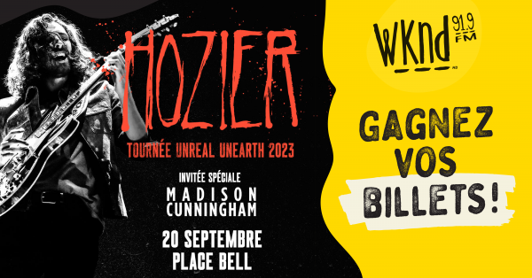 Gagnez vos billets pour Hozier à la Place Bell à Montréal!