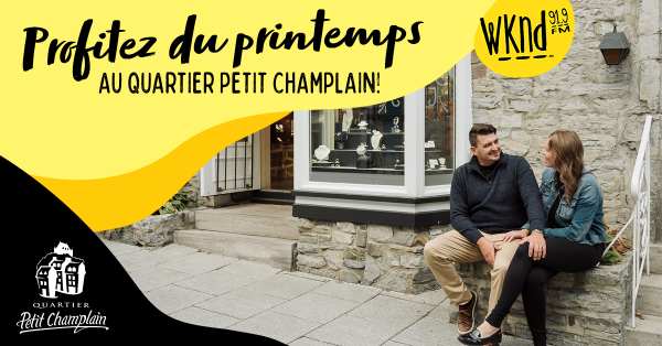Profiter du beau temps au Quartier Petit Champlain!