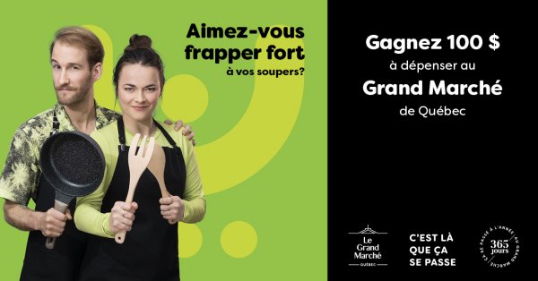 Gagnez 100 $ à La Levée au Grand Marché de Québec!