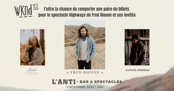 Fred Dionne à L'Anti Bar & Spectacles