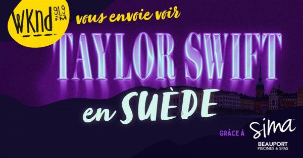 Envolez-vous vers la Suède pour voir Taylor Swift!