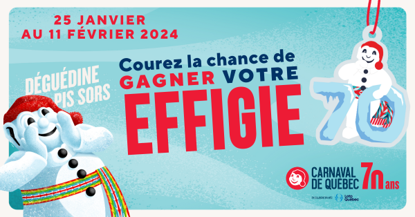 Gagnez vos effigies pour le Carnaval 