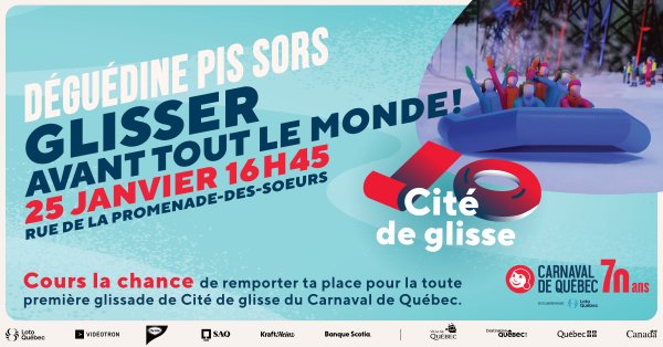Glissez votre ville grâce au Carnaval de Québec!