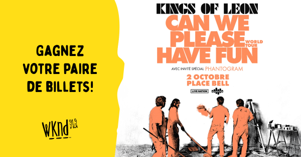 Gagnez vos billets pour Kings of Leon!