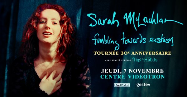 Gagnez vos billets pour Sarah McLachlan