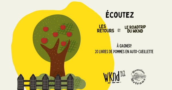 Gagnez 20 livres de pommes en auto-cueillette