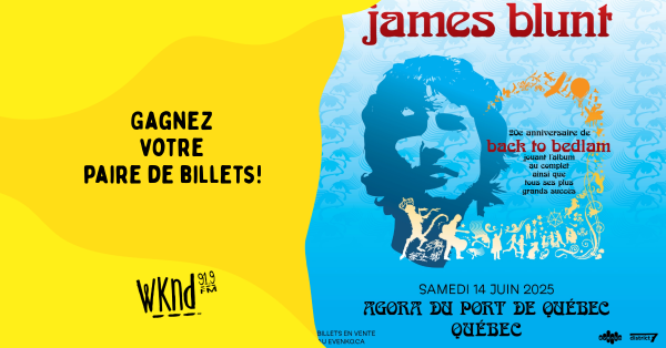 Gagnez vos billets pour James Blunt