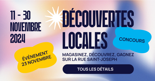 Une promenade sur St-Joseph et des produits à déguster