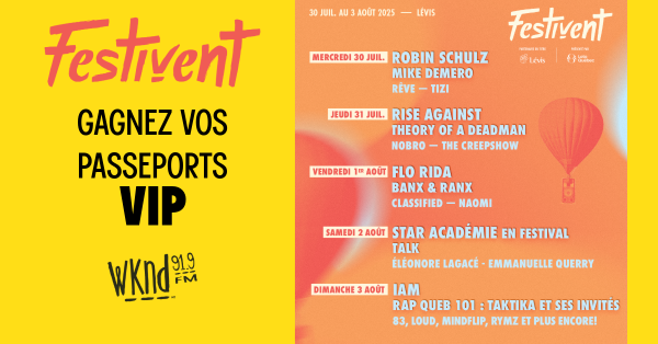 La toune du jour « Festivent »