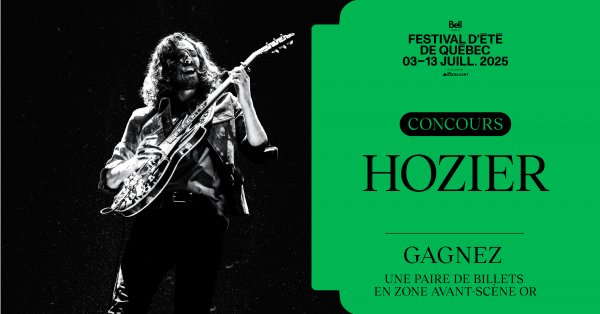 WKND 91,9 vous envoie voir Hozier au FEQ!