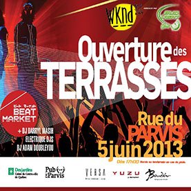 Ouverture des terrasses Rue du parvis
