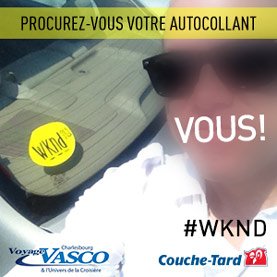 Procurez-vous votre autocollant avant tout le monde!