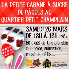 50 pieds de tire sur neige pour Pâques!