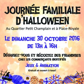 Journée familiale d'Halloween au Quartier Petit Champlain et à Place-Royale
