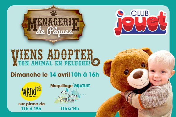 La Ménagerie de Pâques chez Club Jouet