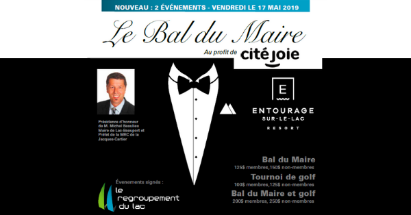 Tournoi de golf et Bal du Maire de Lac-Beauport 