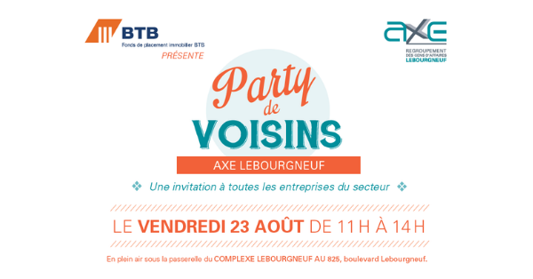 Party des voisins - Axe Lebourgneuf 
