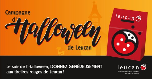 Portez fièrement la tirelire Leucan pour l’Halloween!